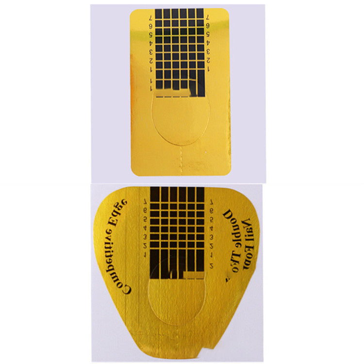 50pcs 100pcs French Nail Form Tips Gold Nail Extension Art Tools For Nails Gel Extension Sticker Acrylic Manicure