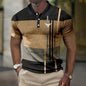 Men's Short-sleeved Polo Shirt Plaid Bat Pattern