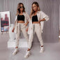Women's Fashion Personality New Sexy PU Casual Pants