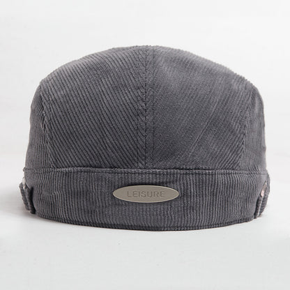 Autumn And Winter Corduroy With Two Hats
