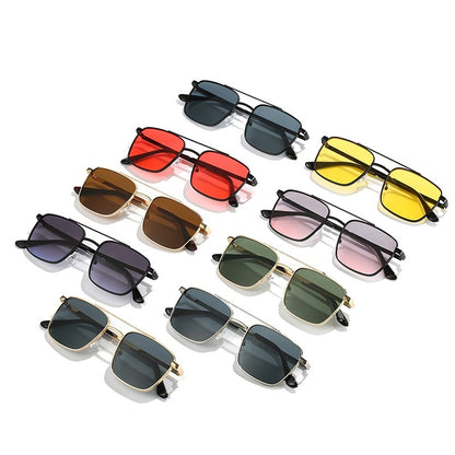 Men's Square Metal UV-proof Sunglasses