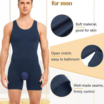 Men's Body-shaping Corsets Crotch Hollow-out Cinched Belly Contracting Inner Wear Base Body-shaping Corsets