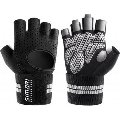 Men's Simplicity All-Match Sports Fitness Short Finger Gloves