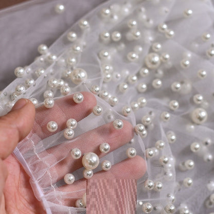 High-grade Pearl Mesh Oversleeves Detachable Plus Sleeves Two-way Wear Wedding Accessories