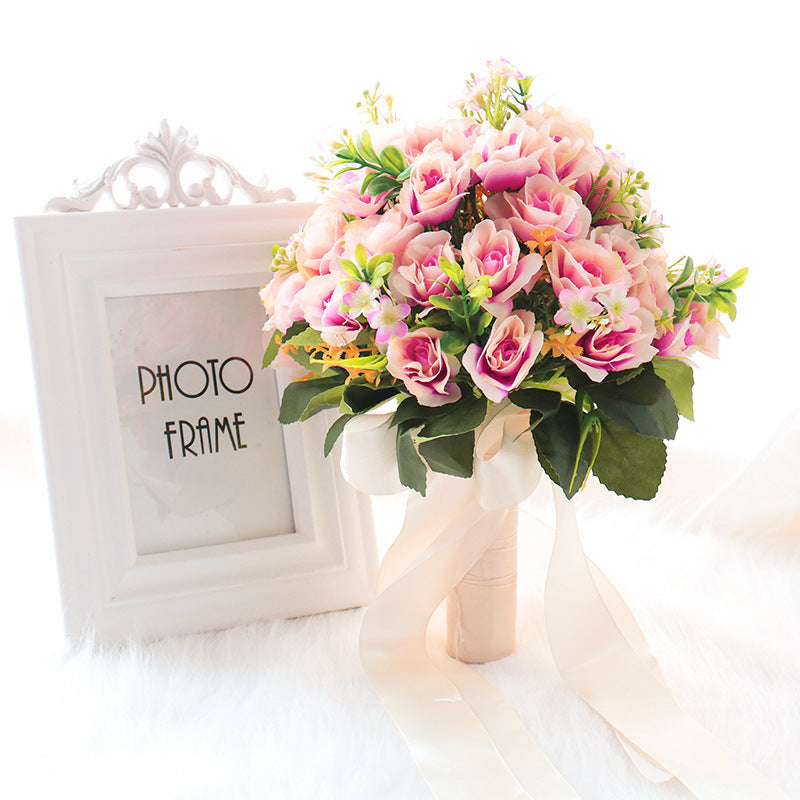 Wedding Bouquet Fake Flowers Photo Props Bouquet Simulation