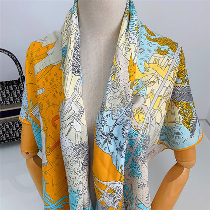 New 130cm Fashion All-match Warm Large Kerchief Shawl Scarf