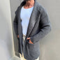 Long Sleeve Slim-fit Mid-length Sweater Cardigan European And American Large Size