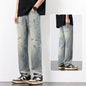 New Spring And Summer Men's Straight Loose Wide-leg Pants