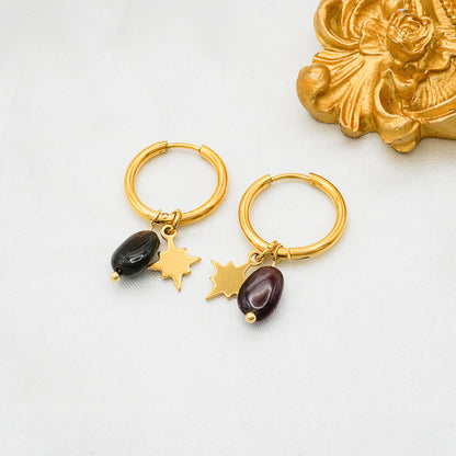 European And American New Amazonite Earrings Jewelry