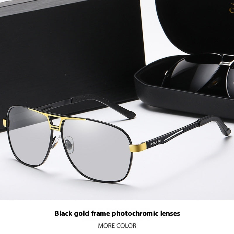 Fashion Personality Color-changing Polarized Sunglasses Men