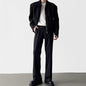 Black Straight Anti-wrinkle Suit Pants Thin Casual Trousers