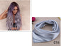 Purple-grey gradient mid-length long curly hair