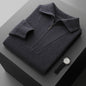 Men's Half Zipper Ingot Needle Thickened Casual Business Long Sleeve Warm Sweater