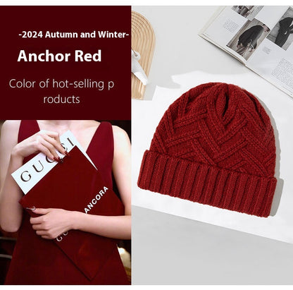 Wool Knitted Thickened Autumn And Winter Warm Wool Hat