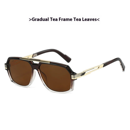 Men's Metal Mirror Leg Paint Fashion All-match Sun-resistant Sunglasses