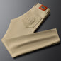 Autumn And Winter Khaki Fashion Casual Men's Simple Skinny Pants