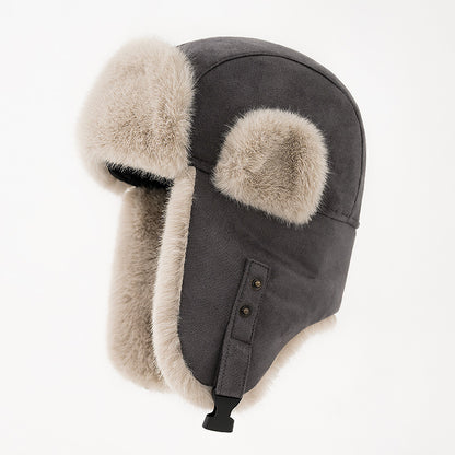 Winter Warm Suede Earmuffs Hat