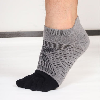 Wool Plush Toe Socks Men's Short Tube