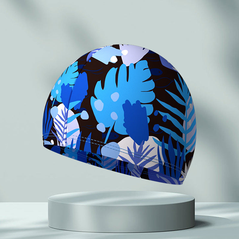 Simple Printing High Elastic Comfortable Swimming Cap