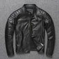 First Layer Cowhide Leather Coat Men's Stand Collar Motorcycle Clothing Youth