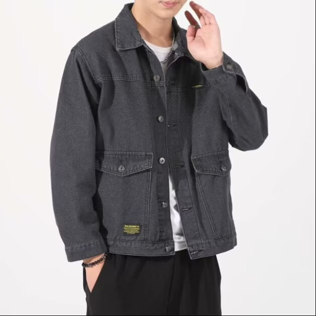 Men's Spring And Autumn Fashion Brand Workwear American Casual Denim Jacket