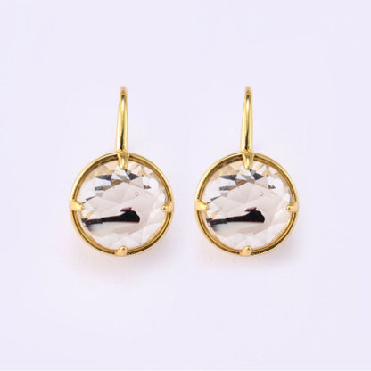 Exquisite Hollow Mesh Crystal Female Earrings