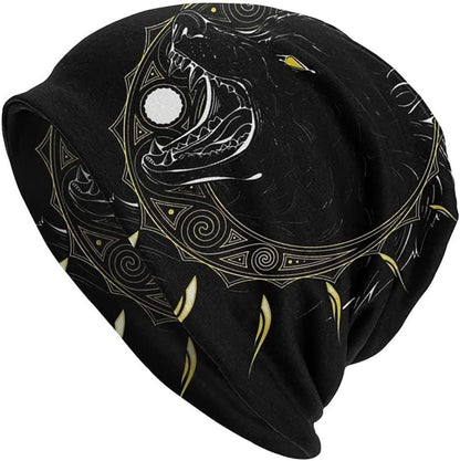 Sleeve Cap Double-layer Elastic Viking Totem Wolf Hipster Street Dance