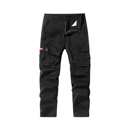 Outer Wear Fashion Straight Multi-pocket Cargo Pants