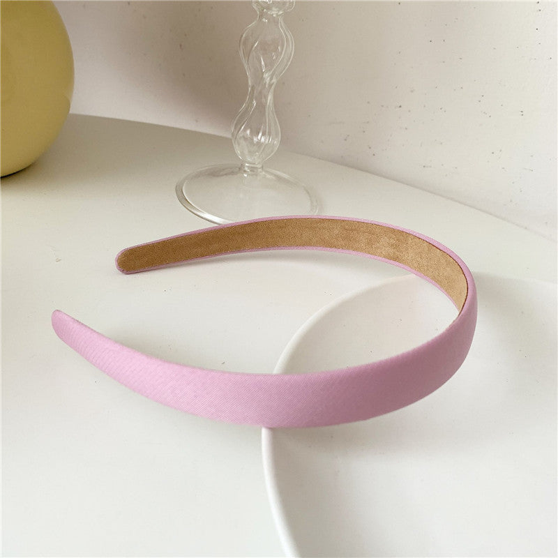 Super Sweet Plaid Flower Solid Color Fabric Headband