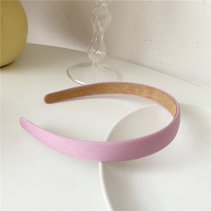 Super Sweet Plaid Flower Solid Color Fabric Headband