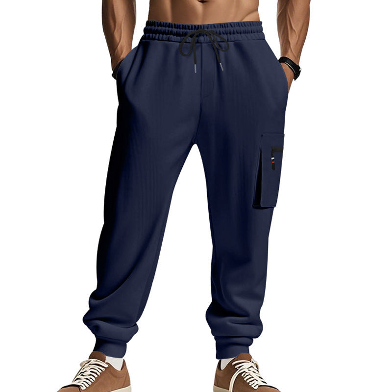 Men's Sports Multi-pocket Zipper Trousers