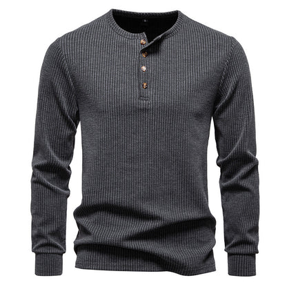 Casual Fashion Long Sleeve Men's Slim Fit Sports T-shirt