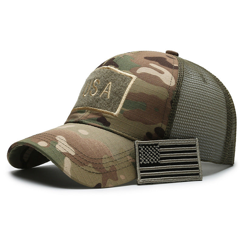 Tear Mark Velcro Outdoor Sun Protection Tactical Camouflage Baseball Hat