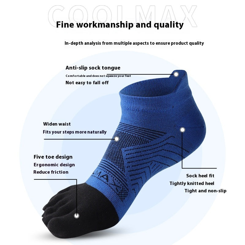 Sports Marathon Toe Socks Men