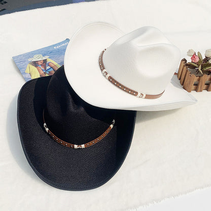 Men's Felt Riding Woolen Cowboy Hat