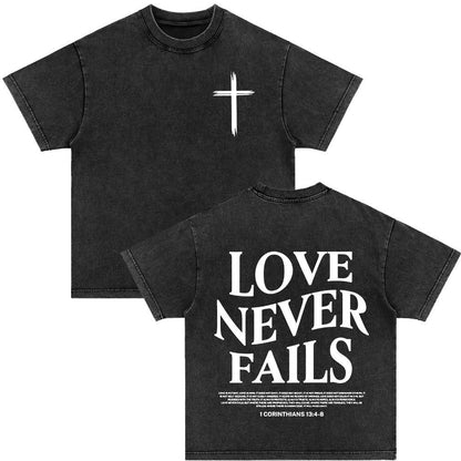 An Sngth Bible Verse Retro Washed T-shirt