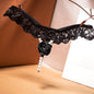 Original Handmade Rose Hot T-back Female Flirting Pearl Seduction Lace Lace Wedding Panties