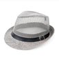 Men's Simple Color Matching Linen Sun Hat