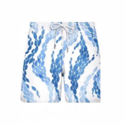 Men's Fashionable Beach Shorts With 3D Printing