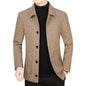 Men's Lapel Woolen Jacket Business Casual Jacket