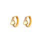 Exquisite Geometric Inlaid Zircon Earrings