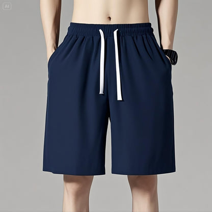 Cropped Pants Men's Thin Loose Large Size Sports Shorts