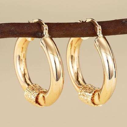 Design Sense Geometric Advanced Light Luxury Ornament Niche Ring Ear Clip