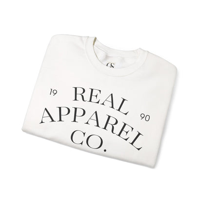 Real Apparel Co. Crewneck Sweatshirt — Vintage Logo Pullover
