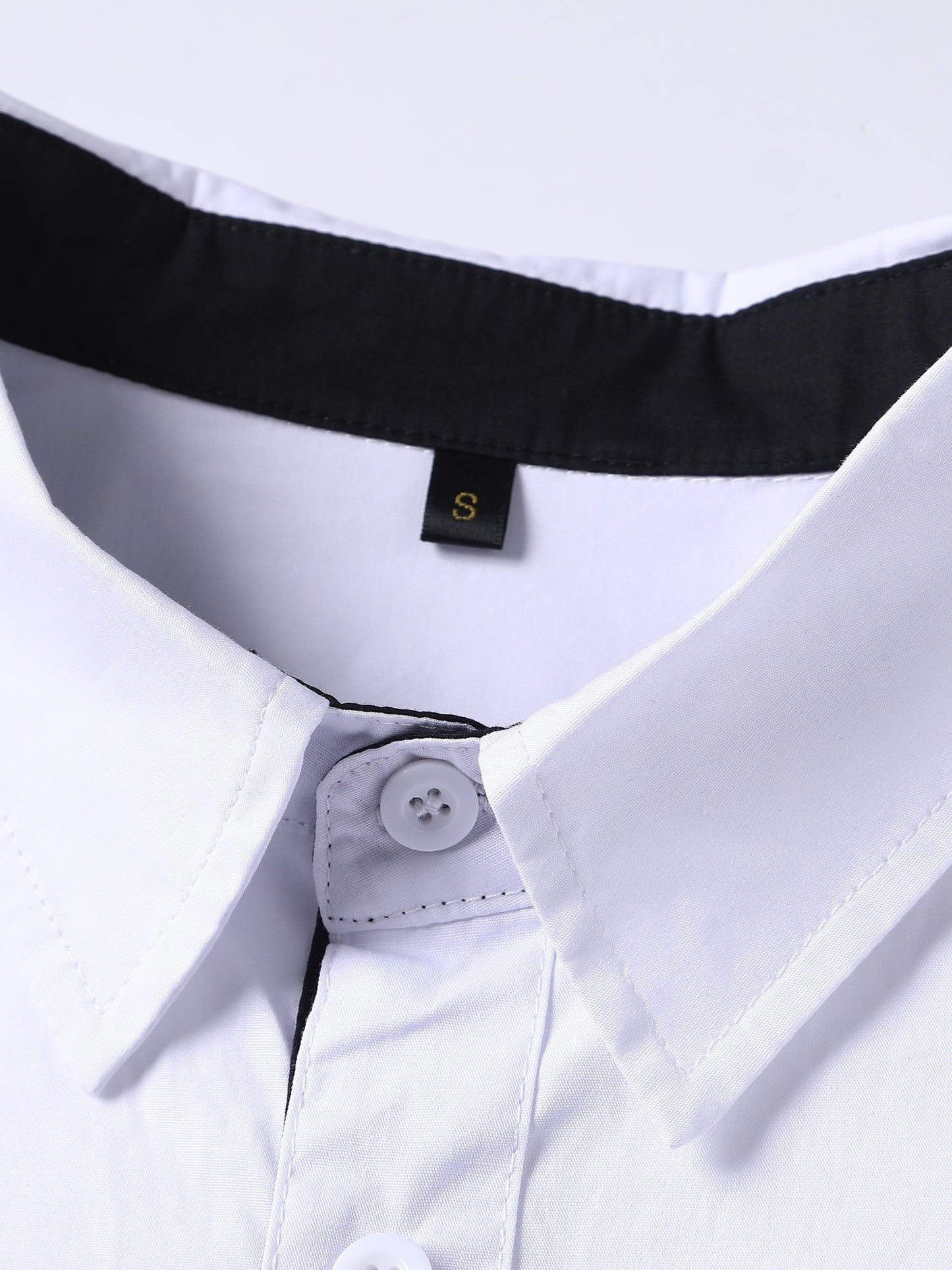 A Cool And Casual Long-sleeved Shirt In Contrasting Colors For A Teenage Man