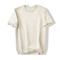 Lazy And Versatile Knitted Round Neck T-shirt For Men