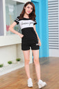 Pure cotton women's fashion short sleeves