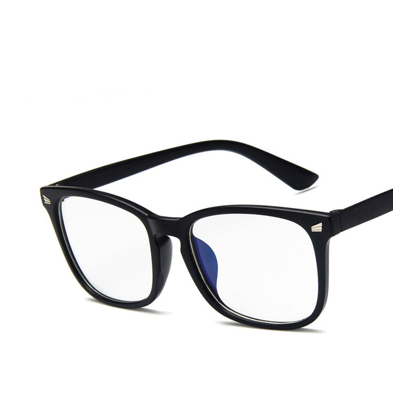 Fashion retro adult full frame glasses rivet eyeglasses