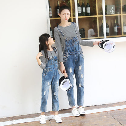 Denim overalls