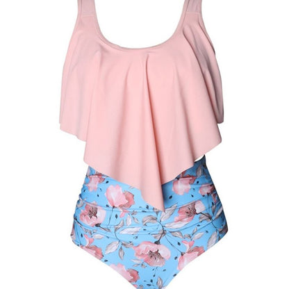 Split swimsuit women's European and American explosion bikini bikini ruffle swimsuit